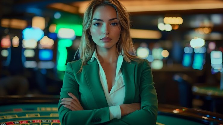 Antarmuka aplikasi kasino mobile bbm4d dengan dealer langsung dan permainan slot